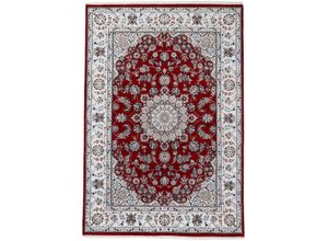 4063375030290 - Orientteppich WOVEN ARTS Orientteppich Nain Teppiche Gr B L 140 cm x 200 cm 15 mm 1 St rot Nain-Teppiche handgeknüpft Wohnzimmer reine Wolle