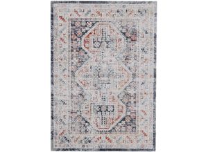 4063375033833 - Teppich CARPETFINE Rina Teppiche Gr B L 200 cm x 290 cm 3 mm 1 St blau Orientalische Muster Orient Vintage Look