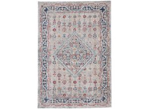 4063375033888 - Teppich CARPETFINE Noah_3 Teppiche Gr B L 200 cm x 290 cm 3 mm 1 St grau (hellgrau) Orientalische Muster Orient Vintage Look