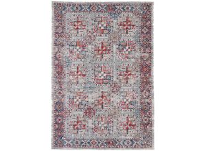 4063375034069 - Teppich CARPETFINE Mahal Teppiche Gr B L 200 cm x 290 cm 3 mm 1 St grau (hellgrau) Orientalische Muster Orient Vintage Look