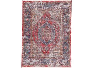 4063375034786 - Teppich CARPETFINE Phoenix Vintage Teppiche Gr B L 200 cm x 290 cm 6 mm 1 St rot Esszimmerteppiche Vintage Look Wohnzimmer