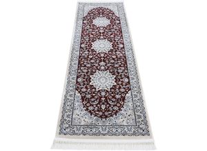 4063375039873 - Läufer CARPETFINE Nain Diane Teppiche Gr B L 75 cm x 240 cm 8 mm 1 St rot Küchenläufer Kurzflorteppich Orient Look