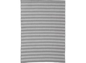 4063375083371 - Teppich CARPETFINE Frida 203 Teppiche Gr B L 160 cm x 230 cm 7 mm 1 St grau Esszimmerteppiche Wendeteppich 100% recyceltem Material (PET) Flachgewebe Sisal Optik