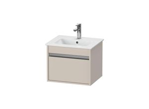 4063382032393 - Duravit Ketho Waschtischunterschrank wandhängend Compact 6404 1 Auszug 500mm für ME by Starck 233653 Farbe (Front Korpus) Betongrau Matt