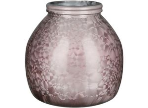 4063387271728 - GILDE Tischvase Vase Montana bauchig aus Glas Höhe ca 20 cm (1 St) Europäische Herstellung aus recyceltem Material rosa