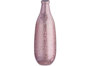 4063387271742 - GILDE Tischvase Flaschenvase Montana aus Glas Höhe ca 41 cm (1 St) Europäische Herstellung aus recyceltem Material rosa