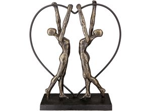 4063387375914 - Dekofigur CASABLANCA BY GILDE Skulptur two women Dekofiguren Gr B H T 27 cm x 31 cm x 75 cm braun (bronzefarben) Deko-Objekte