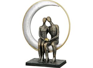 4063387376096 - Dekofigur CASABLANCA BY GILDE Skulptur Moonlight Dekofiguren Gr B H T 27 cm x 29 cm x 9 cm braun (bronzefarben) Deko-Objekte