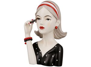 4063387377185 - Dekofigur GILDE Figur Lady mit Wimperntusche Dekofiguren Gr B H T 80 cm x 80 cm x 35 cm bunt Weihnachtsengel Weihnachtsfiguren