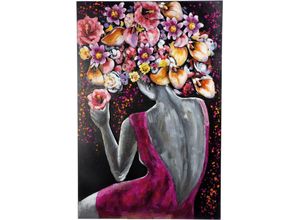 4063387383629 - Metallbild CASABLANCA BY GILDE Bild Florenzia pink Bilder B H T 27cm x 355cm x 8cm Metall B27cm H355cm T8cm