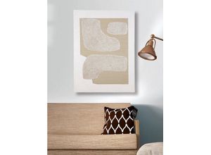 4063387383728 - Leinwandbild GILDE Bild Tulsa Bilder Gr B H T 60 cm x 80 cm x 3 cm 1 St beige (creme) Leinwandbilder