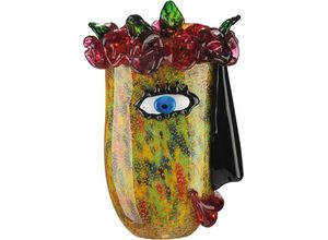 4063387398487 - Tischvase CASABLANCA BY GILDE Floro Vasen Gr B H T 20 cm x 315 cm x 17 cm bunt Blumenvasen dekorative Vase aus Glas Blumenvase