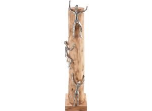 4063387441107 - Dekofigur CASABLANCA BY GILDE Skulptur Hoch hinaus Dekofiguren Gr B H T 12 cm x 55 cm x 12 cm beige (naturfarben) Deko-Objekte