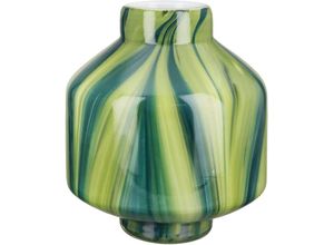 4063387505007 - Tischvase GILDE Verdo Höhe ca 22 cm Vasen Gr H 22 cm Ø 19 cm grün Blumenvasen dekorative Vase aus Glas Blumenvase