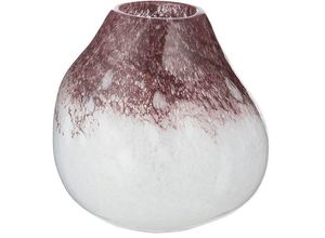 4063387509456 - Casablanca by Gilde Tischvase Vidro Dekovase (1 St) Vase aus durchgefärbtem Glas lila|weiß