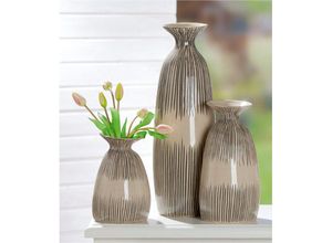 4063387516744 - Bodenvase GILDE Kragenvase Pula H 50 cm Vasen Gr B H T 165 cm x 50 cm x 165 cm beige (creme) Blumenvasen