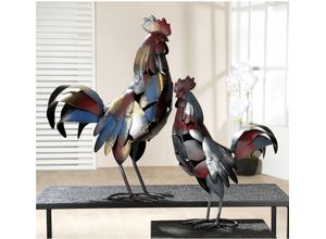 4063387518670 - Tierfigur GILDE Figur Hahn Otto Dekofiguren Gr B H T 385cm x 50cm x 15cm bunt (mehrfarbig)