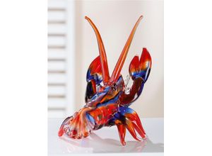 4063387519134 - Tierfigur CASABLANCA BY GILDE Skulptur Hummer\ bunt (blau rot) Dekofiguren B H T 24cm x 21cm x 16cm Glas B24cm H21cm T16cm