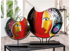 4063387520734 - Bodenvase CASABLANCA BY GILDE Dekovase Face Cloe\ Vasen Gr B H T 45 cm x 48 cm x 11 cm bunt Blumenvasen