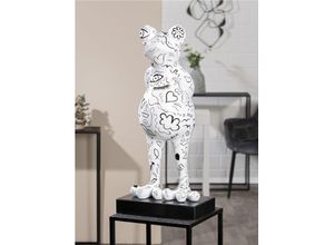 4063387521434 - Tierfigur CASABLANCA BY GILDE Frosch Frog Modern Art\ Dekofiguren Gr B H T 30 cm x 68 cm x 30 cm weiß Weihnachtsengel Weihnachtsfiguren