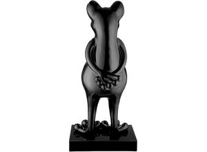 4063387524213 - Tierfigur CASABLANCA BY GILDE Skulptur Frosch schwarz Dekofiguren Gr B H T 32 cm x 68 cm x 30 cm schwarz Tierfiguren