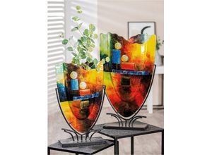 4063387524381 - Bodenvase CASABLANCA BY GILDE Dekovase Classico\ Vasen Gr B H T 30 cm x 49 cm x 105 cm bunt Blumenvasen