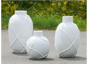 4063387526859 - Bodenvase GILDE Vase Linhas weiß H 575cm Vasen Gr B H T 36 cm x 575 cm x 36 cm weiß Blumenvasen