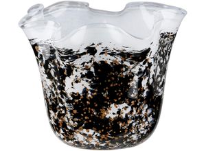 4063387528921 - Tischvase GILDE Vase Petunia schwarz-weiß schwarz-weiß (schwarz weiß) B20cm H165cm T20cm Ø20cm Glas Vasen