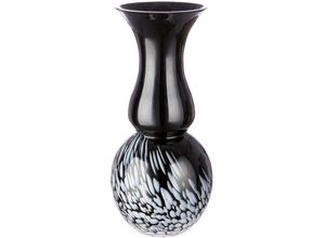 4063387529065 - GILDE Tischvase Vase Rémy (1 St) Europäische Handarbeit aus durchgefärbtem Glas schwarz