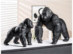 4063387529652 - Tierfigur CASABLANCA BY GILDE Skulptur Gorilla Dekofiguren Gr B H T 295 cm x 26 cm x 21 cm schwarz Weihnachtsengel Weihnachtsfiguren