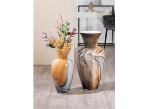 4063387532690 - Bodenvase GILDE Vase Draga H 500 cm Vasen Gr B H T 25 cm x 50 cm x 25 cm braun Blumenvasen