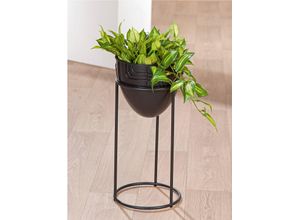 4063387552728 - Übertopf GILDE Labyrinth schwarz B235cm H50cm T235cm Metall Pflanzgefäße