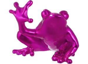 4063387554340 - Tierfigur CASABLANCA BY GILDE Figur Frosch Fröschli\ Dekofiguren Gr B H T 32 cm x 35 cm x 35 cm pink Weihnachtsengel Weihnachtsfiguren