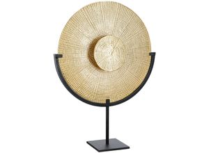 4063387554647 - Dekoobjekt GILDE Skulptur Cruda gold (goldfarben) B375cm H48cm T10cm Aluminium Dekofiguren