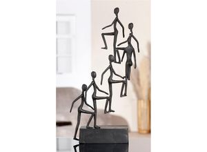 4063387555538 - Engelfigur CASABLANCA BY GILDE Skulptur get up together braun B20cm H385cm T8cm Eisen Dekofiguren