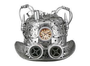 4063387557532 - Dekoobjekt CASABLANCA BY GILDE Hut Steampunk silberfarben silber (silberfarben) B26cm H21cm T31cm Kunststoff Dekofiguren 4063387557532 - Dekoobjekt CASABLANCA BY GILDE Hut Steampunk silberfarben silber (silberfarben) B26cm H21cm T31cm Kunststoff Dekofiguren