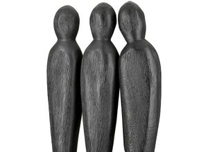 4063387558072 - Engelfigur CASABLANCA BY GILDE Skulptur Three people schwarz schwarz B16cm H46cm T9cm Mangoholz Dekofiguren