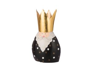 4063387558966 - Weihnachtsfigur GILDE Santa schwarz B415cm H66cm T235cm Eisen Dekofiguren Eisen schwarz BxLxH 415x235x66 cm
