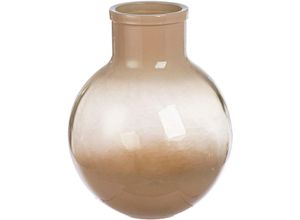 4063387575802 - Tischvase GILDE Vase bauchig Novelle braun B24cm H31cm T24cm Ø24cm Glas Vasen