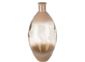 4063387575840 - Bodenvase GILDE Bodenvase bauchig Novelle braun B24cm H31cm T24cm Ø24cm Glas Vasen