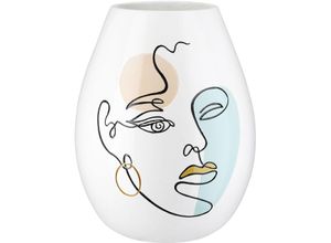 4063387581414 - Tischvase CASABLANCA BY GILDE Vase bauchig Voir weiß H 28 cm weiß B22cm H28cm T22cm Ø22cm Vasen