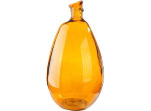 4063387588932 - Tischvase GILDE Vase bauchig  organisch Organical braun H 47 cm braun B26cm H47cm T26cm Ø26cm Glas Vasen