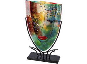 4063387592830 - Tischvase CASABLANCA BY GILDE Gesichtsvase oval Violet lila H 49 cm lila B30cm H49cm T105cm Glas Metall Vasen 4063387592830 - Tischvase CASABLANCA BY GILDE Gesichtsvase oval Violet lila H 49 cm lila B30cm H49cm T105cm Glas Metall Vasen