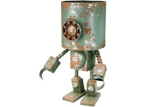 4063387593189 - Übertopf CASABLANCA BY GILDE Übertopf Roboter Robotic grün H 42 cm grün B30cm H42cm T23cm Metall Pflanzgefäße