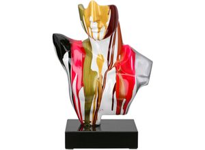 4063387596036 - Dekoobjekt CASABLANCA BY GILDE Skulptur Mann Bello mehrfarbig H 41 cm bunt (mehrfarbig) B29cm H41cm T16cm Kunstharz Marmor Dekofiguren