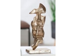 4063387601624 - Wanddekoobjekt CASABLANCA BY GILDE Objekt Nostro Wanddekoobjekte Gr B H T 15 cm x 33 cm x 15 cm beige (champagnerfarben) Wanddekoration