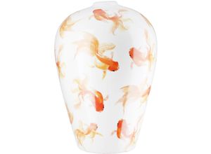 4063387605790 - Tischvase GILDE Vase bauchig Neon weiß H 30 cm weiß B20cm H30cm T20cm Ø20cm Keramik Vasen