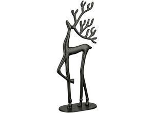 4063387679289 - Tierfigur CASABLANCA BY GILDE Figur Rentier Nordy schwarz H 52 cm schwarz B22cm H52cm T10cm Aluminium Dekofiguren 4063387679289 - Tierfigur CASABLANCA BY GILDE Figur Rentier Nordy schwarz H 52 cm schwarz B22cm H52cm T10cm Aluminium Dekofiguren