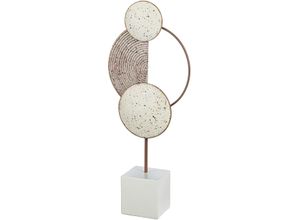 4063387843017 - Dekoobjekt CASABLANCA BY GILDE Standrelief Ermelo weiß H 495 cm weiß B20cm H495cm T8cm Metall Dekofiguren