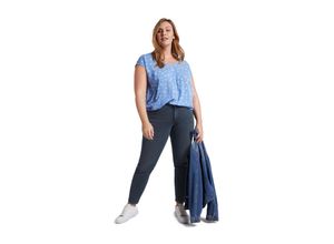 4063421538183 - Große Größen Slim Jeans mit Shaping-Effekt am Bauch dark blue Denim Gr54